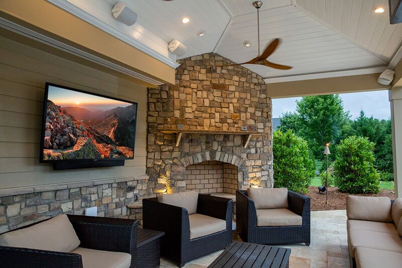 Weatherproof outdoor patio television